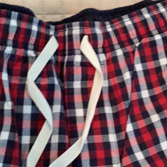 Croft & Barrow Red and Blue Plaid asleep Pants A - Picture 2 of 4